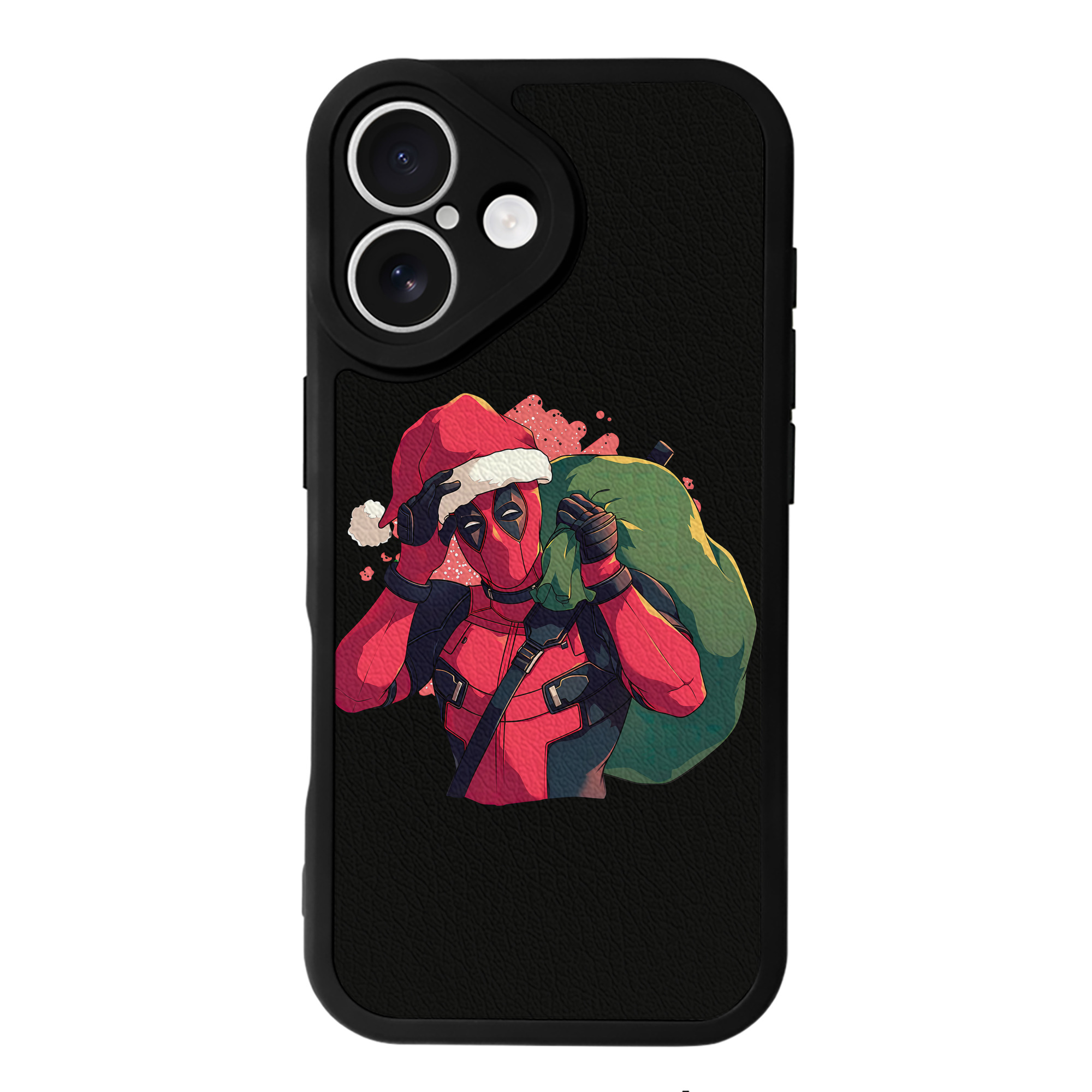 （画像用） Deadpool デッドプール 【iPhone 16シリーズ対応】シリコンスマホケース（レザー調） 材質：シリコン